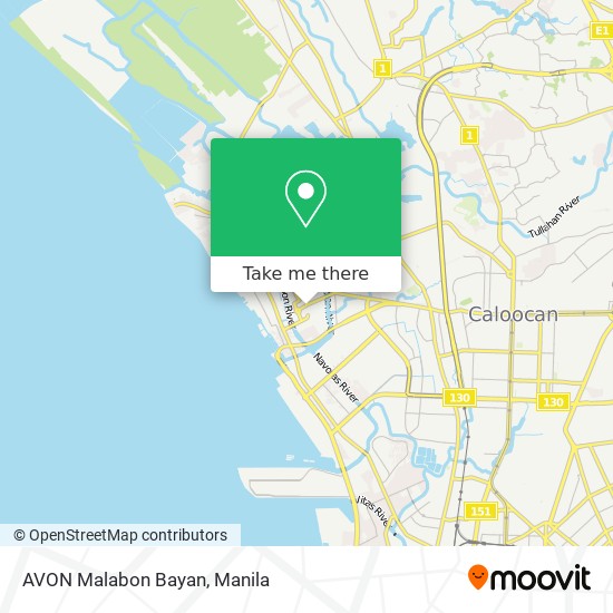 AVON Malabon Bayan map