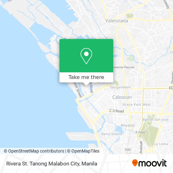Rivera St. Tanong Malabon City map