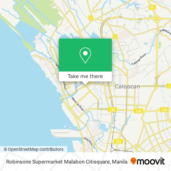 Robinsons Supermarket Malabon Citisquare map