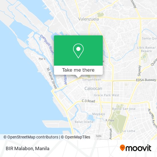 BIR Malabon map