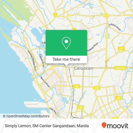 Simply Lemon, SM Center Sangandaan map