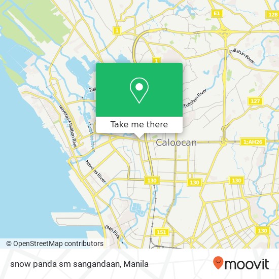 snow panda sm sangandaan map