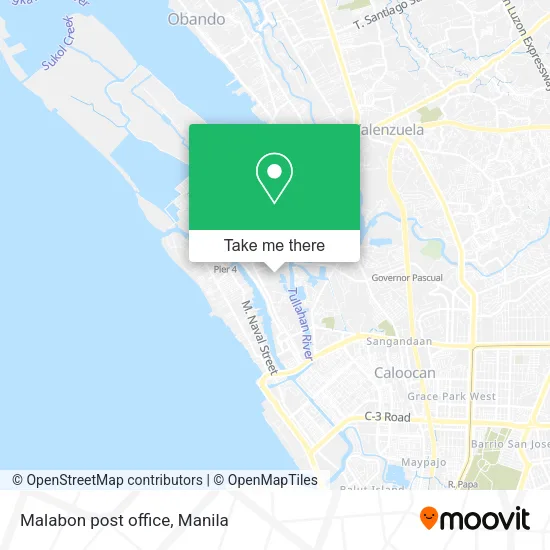 Malabon post office map