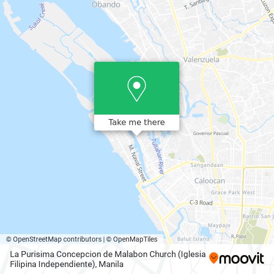 La Purisima Concepcion de Malabon Church  (Iglesia Filipina Independiente) map