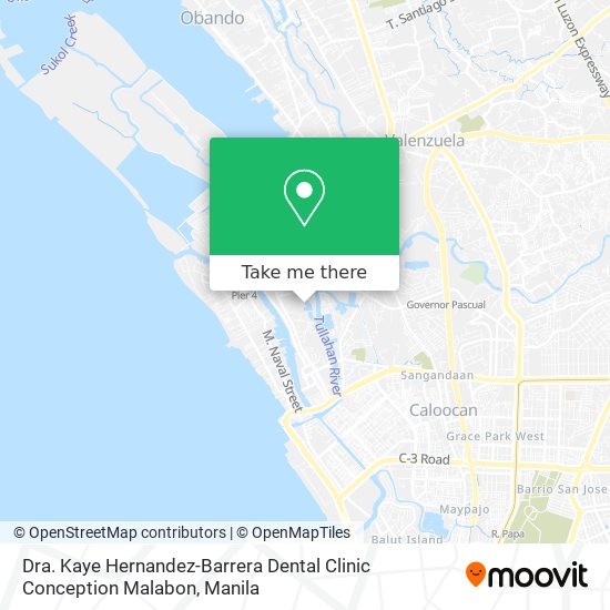 Dra. Kaye Hernandez-Barrera Dental Clinic Conception Malabon map