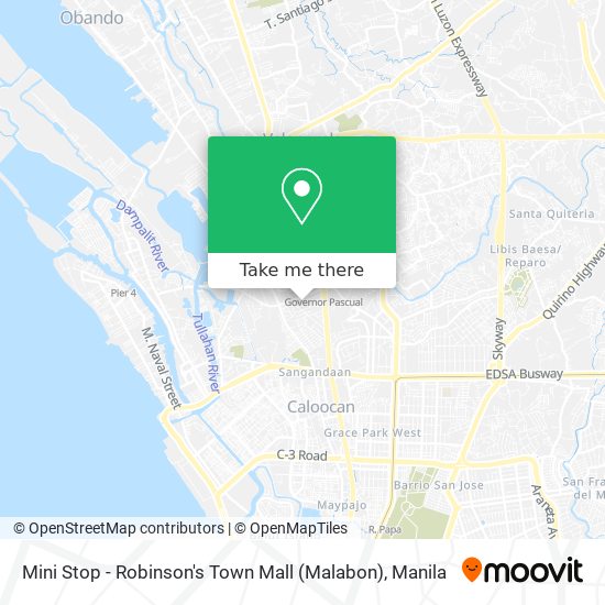 Mini Stop - Robinson's Town Mall (Malabon) map