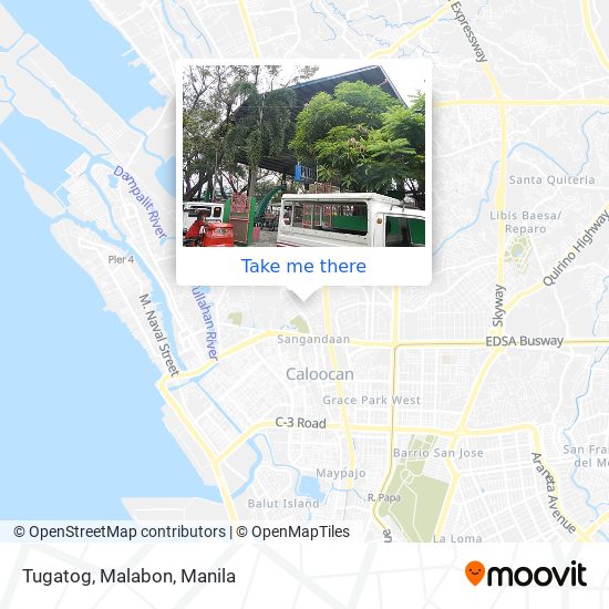 Tugatog, Malabon map