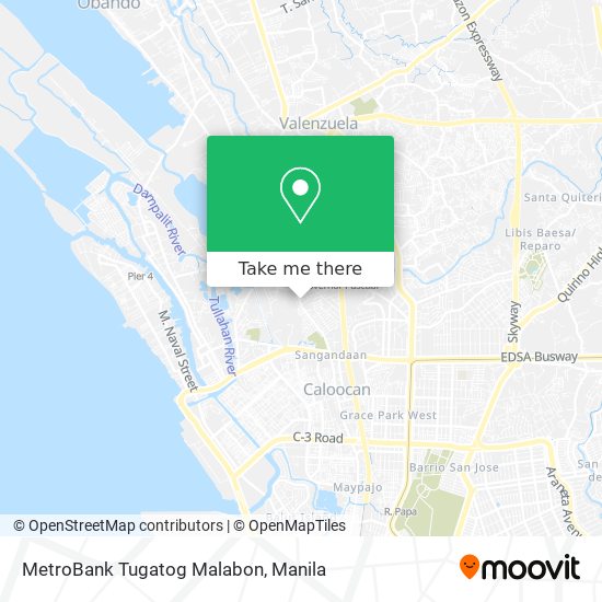 MetroBank Tugatog Malabon map