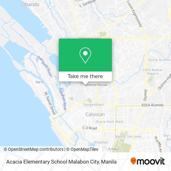 Acacia Elementary School Malabon City map