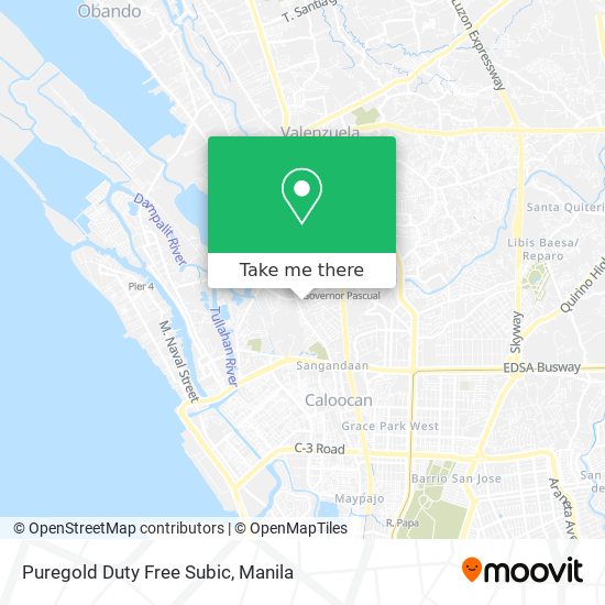 Puregold Duty Free Subic map