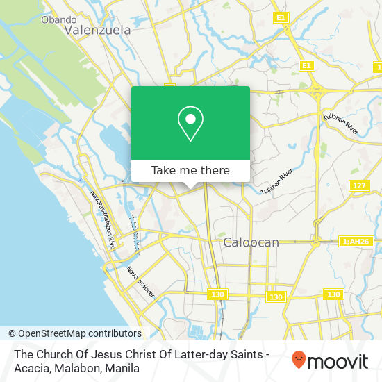 The Church Of Jesus Christ Of Latter-day Saints - Acacia, Malabon map