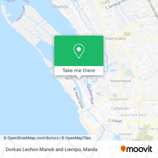 Dorkas Lechon Manok and Liempo map