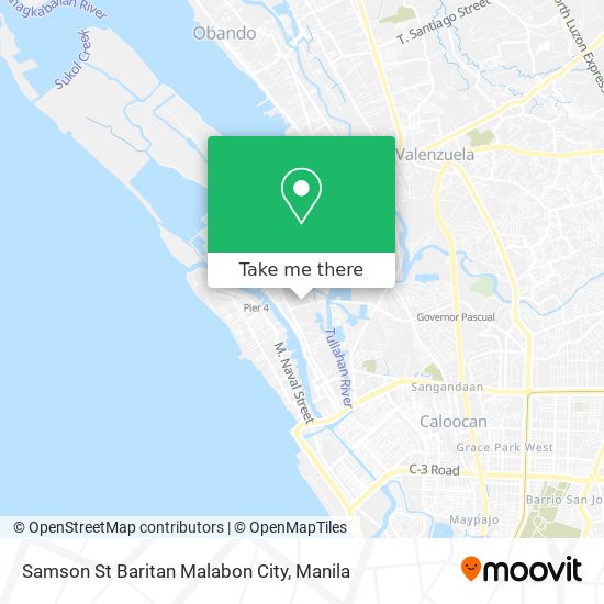 Samson St Baritan Malabon City map