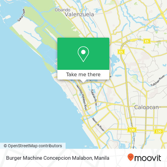 Burger Machine Concepcion Malabon map