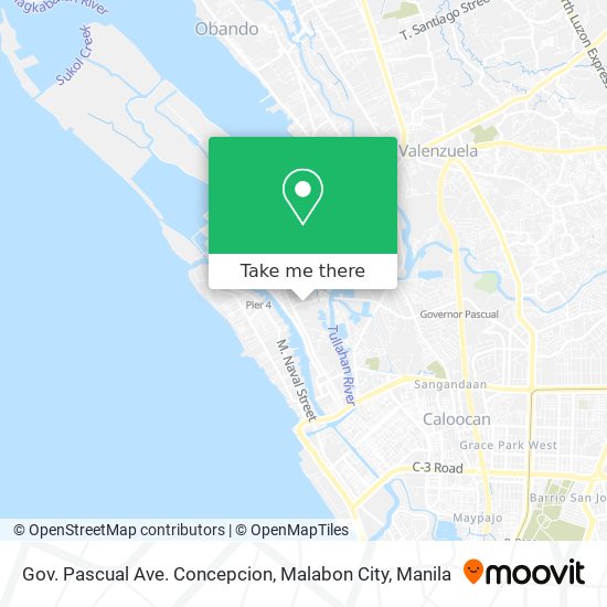 Gov. Pascual Ave. Concepcion, Malabon City map
