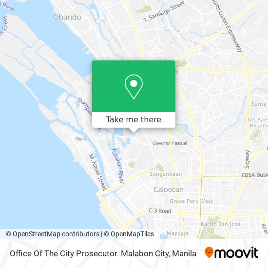 Office Of The City Prosecutor. Malabon City map