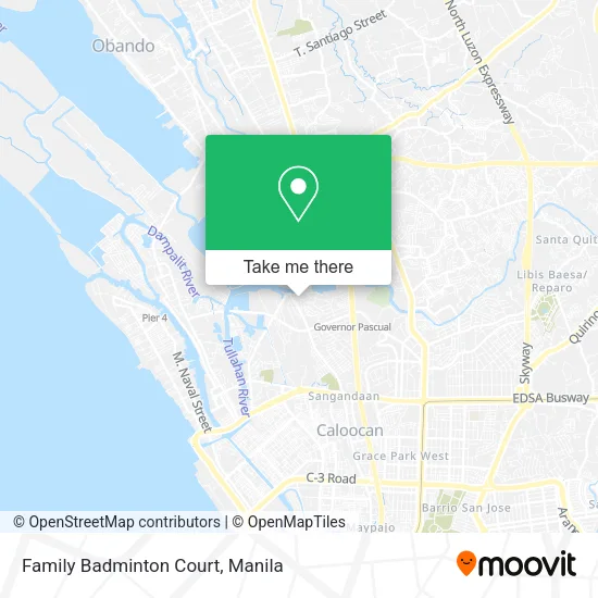 Family Badminton Court map