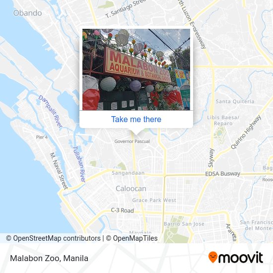 Malabon Zoo map