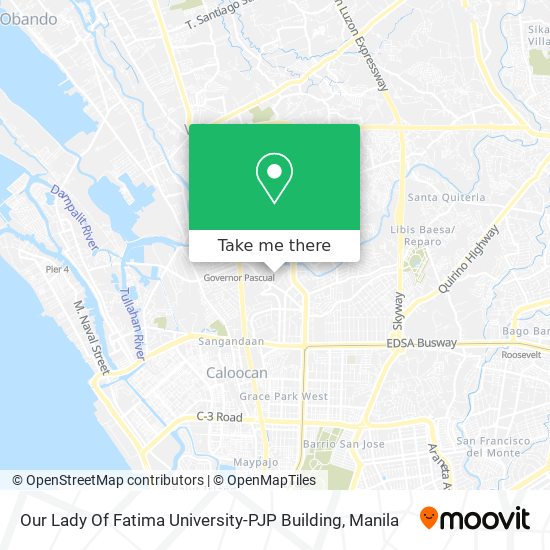 Our Lady Of Fatima University-PJP Building map