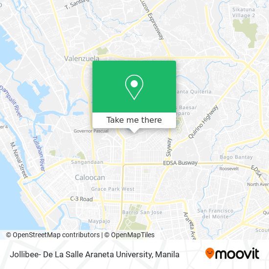 Jollibee- De La Salle Araneta University map