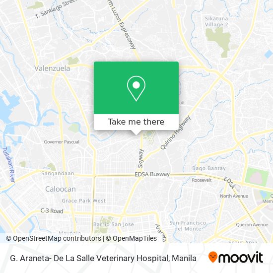 G. Araneta- De La Salle Veterinary Hospital map