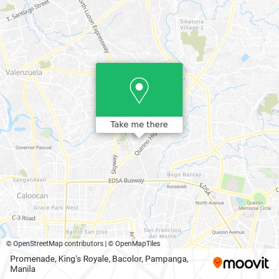 Promenade, King's Royale, Bacolor, Pampanga map