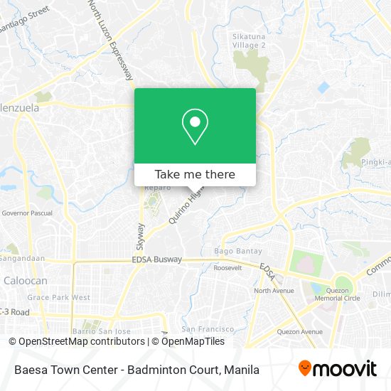 Baesa Town Center - Badminton Court map