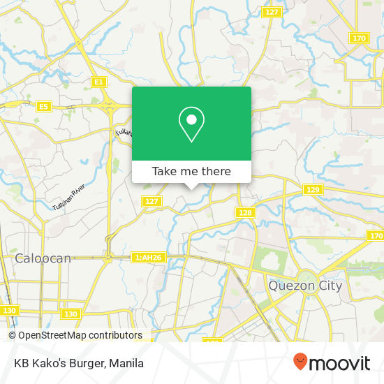 KB Kako's Burger map