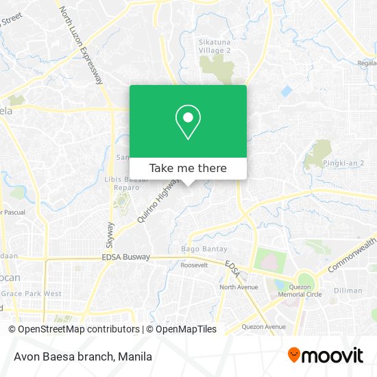 Avon Baesa branch map