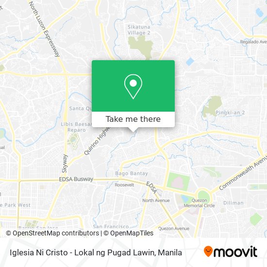 Iglesia Ni Cristo - Lokal ng Pugad Lawin map