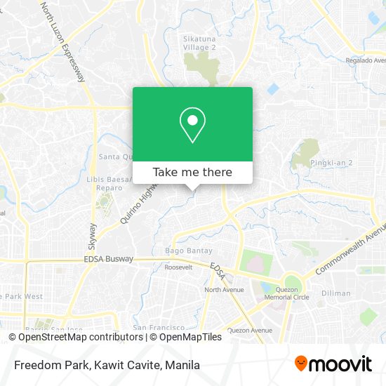 Freedom Park, Kawit Cavite map