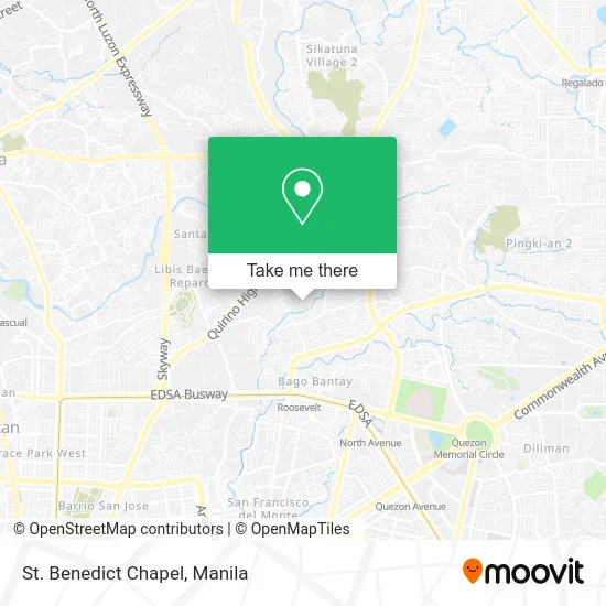 St. Benedict Chapel map