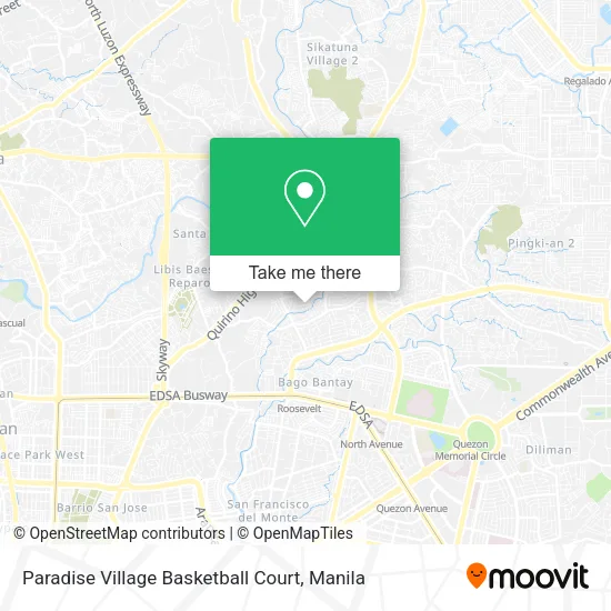 Paradise Village Basketball Court map