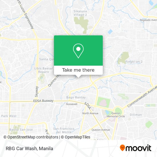 RBG Car Wash map