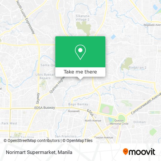 Norimart Supermarket map