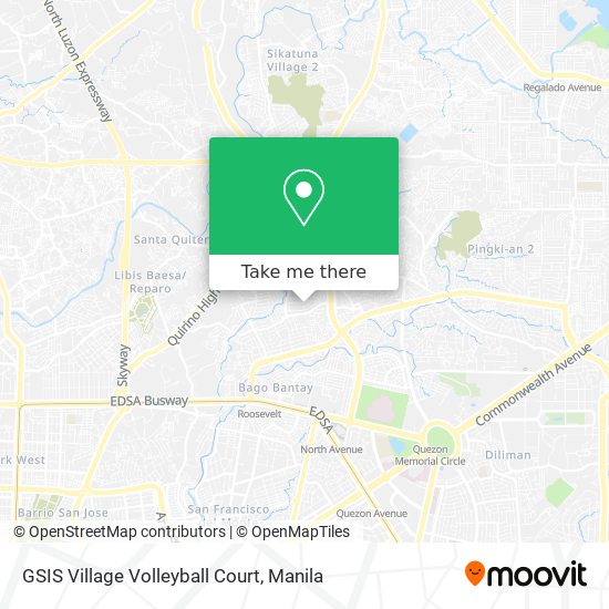 GSIS Village Volleyball Court map