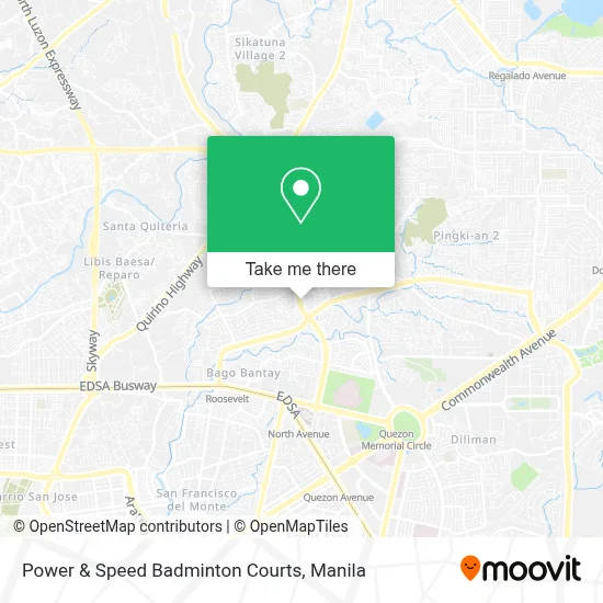 Power & Speed Badminton Courts map