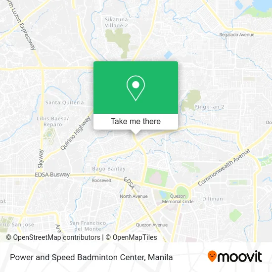 Power and Speed Badminton Center map