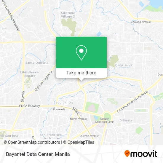 Bayantel Data Center map