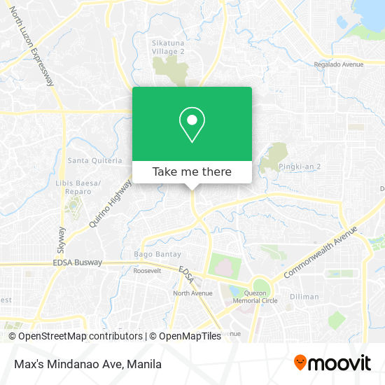Max's Mindanao Ave map