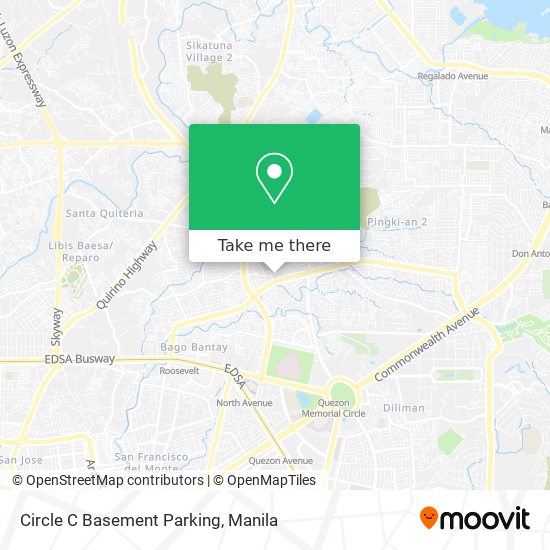 Circle C Basement Parking map