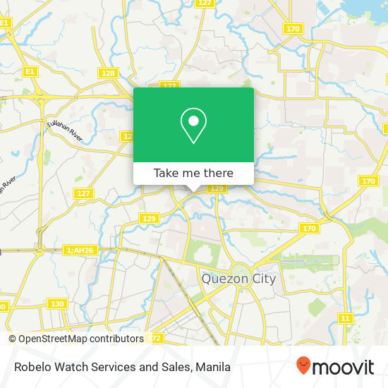 Robelo Watch Services and Sales map