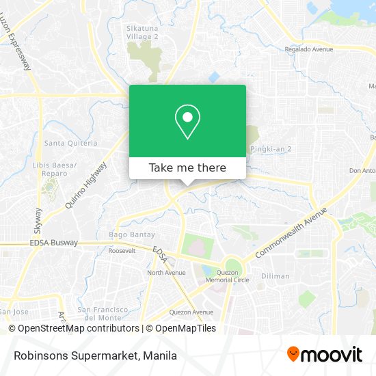 Robinsons Supermarket map