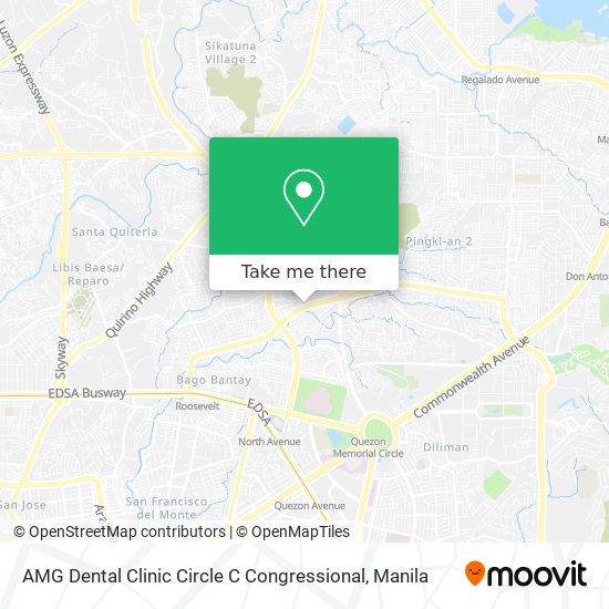 AMG Dental Clinic Circle C Congressional map
