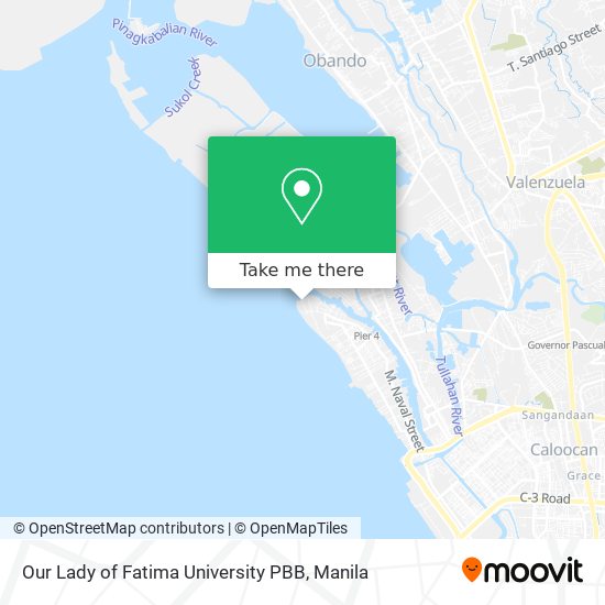 Our Lady of Fatima University PBB map