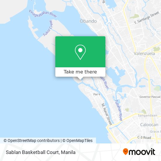 Sablan Basketball Court map