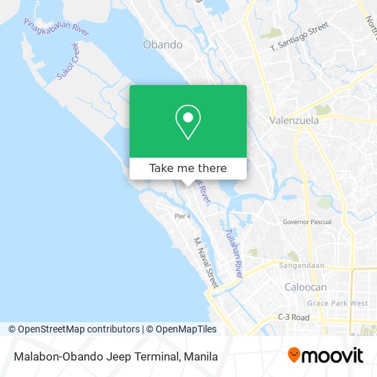 Malabon-Obando Jeep Terminal map