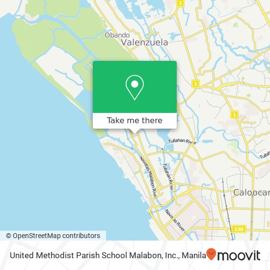 United Methodist Parish School Malabon, Inc. map