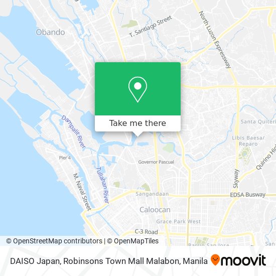 DAISO Japan, Robinsons Town Mall Malabon map