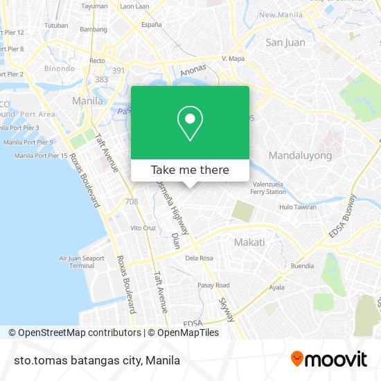 sto.tomas batangas city map